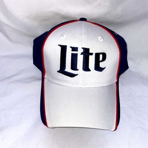 Miller Lite Hat Adjustable Velcro Back